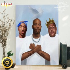2Pac, DMX And Biggie Legend Hiphop80s Canvas