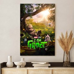 Marvel Studios I Am GROOT 2022 New Official Poster Art Home Decor Poster Canvas