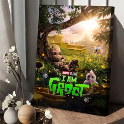 Marvel Studios I Am GROOT 2022 New Official Poster Art Home Decor Poster Canvas