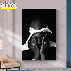 Tupac Shakur Close My Eyes Poster Canvas