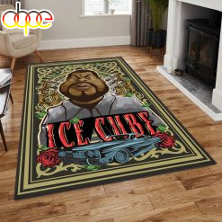 Ice Cube Roses & Car Rug,Hip Hop Rug