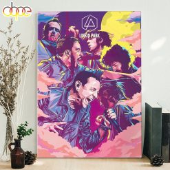 Top Scream All Members Linkin Park Band Poster Canvas