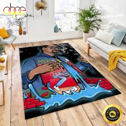 Snoop Dogg 80s Cartoon Rapper Rug