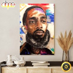 Nipsey Hussle Hiphop 90s Artwork Poster Canvas