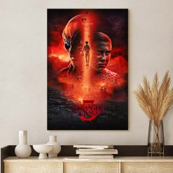 Stranger Things 5 Hawkins Will Fall Fan Art Poster Canvas