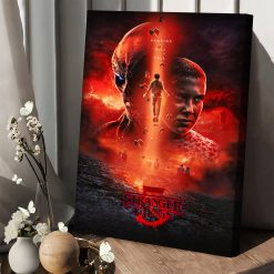 Stranger Things 5 Hawkins Will Fall Fan Art Poster Canvas