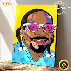 Snoop Dogg Vector Colorful Hip hop 90s Poster Canvas