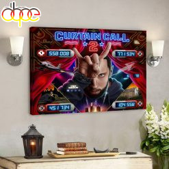 Eminem New Greatest Hits Album Curtain Call 2 Poster Canvas