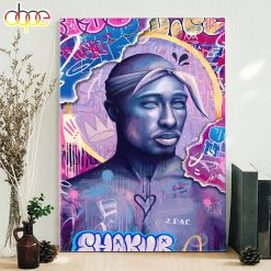 2Pac Shakur Modok Villain Parody Art Poster Canvas