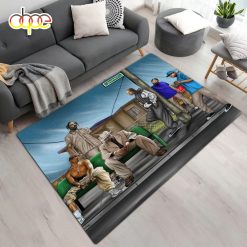 west coast hip hop artists 90s artwork rug