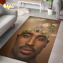 2Pac Makaveli Tree City Hip-hop 90s Rug