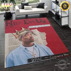 2Pac Greatest Hits - Hit Em Up Rug Carpet
