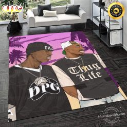 2pac Makaveli & Dillinger Don't Go 2 Sleep Rug Carpet