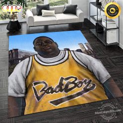 Biggie Smalls Retro 72 Bad Boy Jersey Rug Carpet