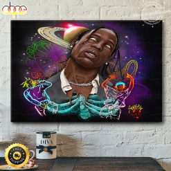 Astronomical Travis Scott Vibrant Art Poster Canvas