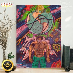 Travis Scott Astroworld Hip Hop Vintage Poster Canvas