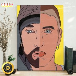 Old Eminem Vs. New Eminem Legend Hip-hop Canvas