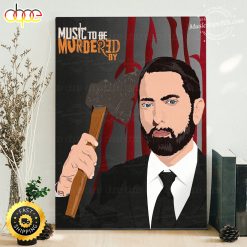 Eminem Music To Be Murdered Hiphop 90s Canvas Painting