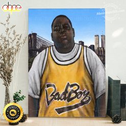 Biggie Smalls Retro 72 Bad Boy Jersey Canvas