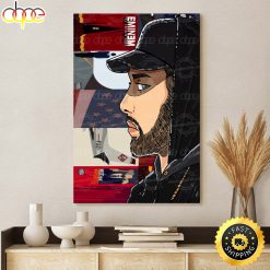 American Rapper Eminem Art Poster Canvas