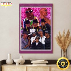 Tupac Shakur Biggie Nwa Rundmc Rap Legends Poster Canvas