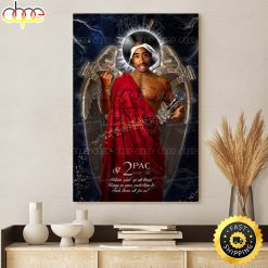 Saint Tupac Shakur Pray For Us Poster Canvas