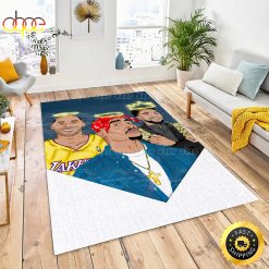 Kobe Bryant TuPac & Chadwick Boseman Black Legends Hip hop Rug