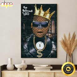 The Notorious Big Ready For Die Vinyl Canvas Poster