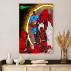 Into the Pool-verse Deadpool 3 Fan Art Canvas Poster