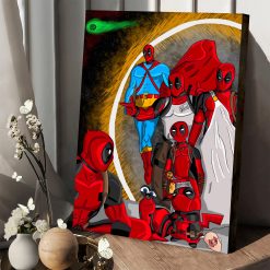 Into the Pool-verse Deadpool 3 Fan Art Canvas Poster