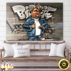 Biggie Smalls Graffiti Hip-hop 90s Canvas