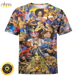 Laminated Rap Legends 80s and 90s 3D Shirt All Over Print