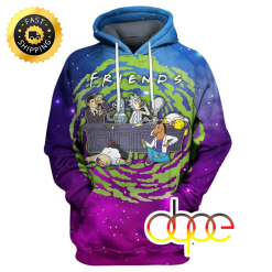 Rick And Morty Hoodie R&m Friends 3d Print Shirt Adult Full Print
