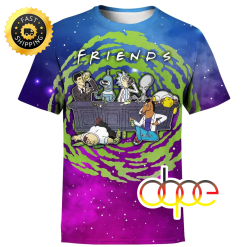 Rick And Morty Hoodie R&m Friends 3d Print Shirt Adult Full Print