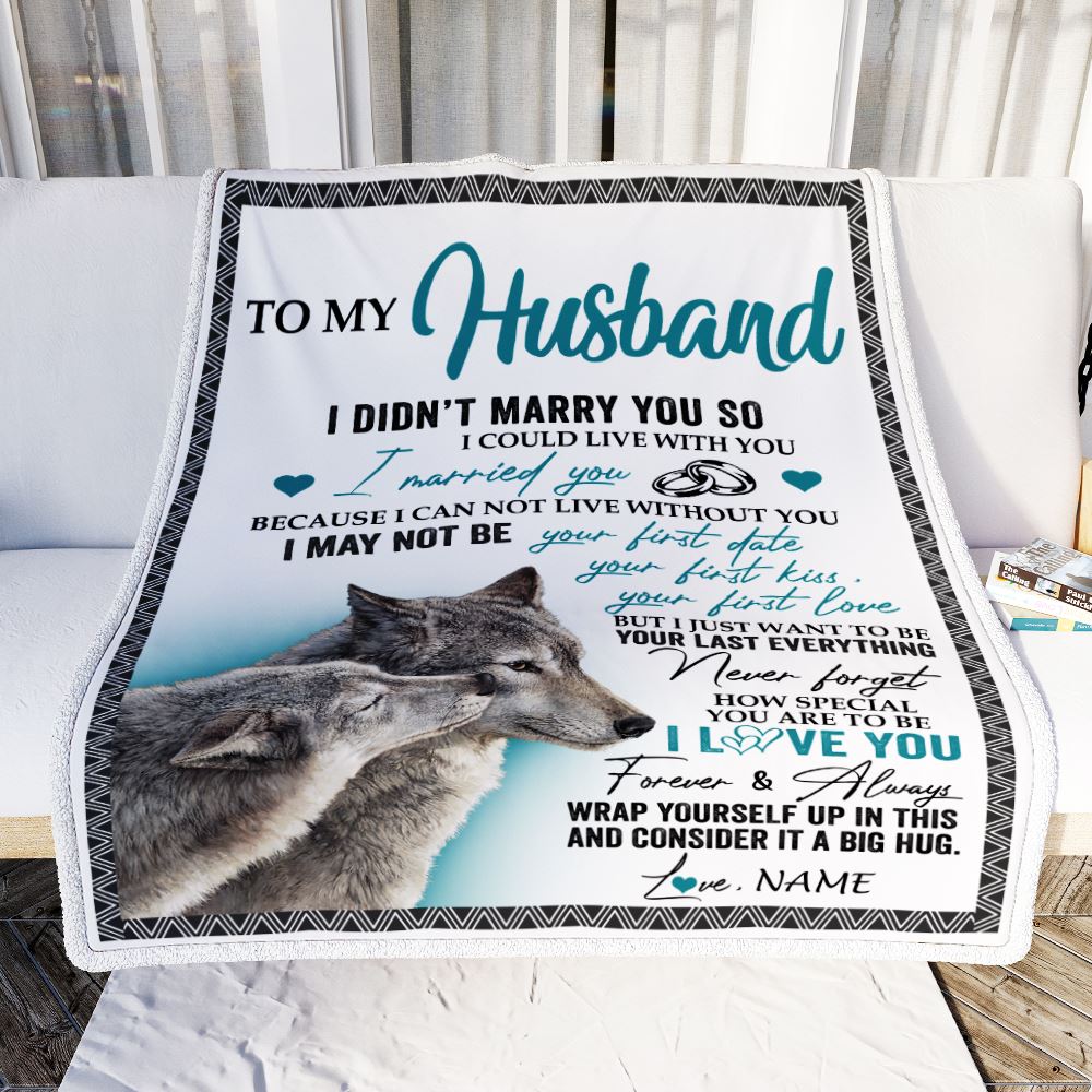 Personalized To My Husband Tumbler From Wife Stainless Steel Cup I Didn't Marry You So Wolf For Husband Wedding Anniversary Day Birthday Christmas Travel Mug