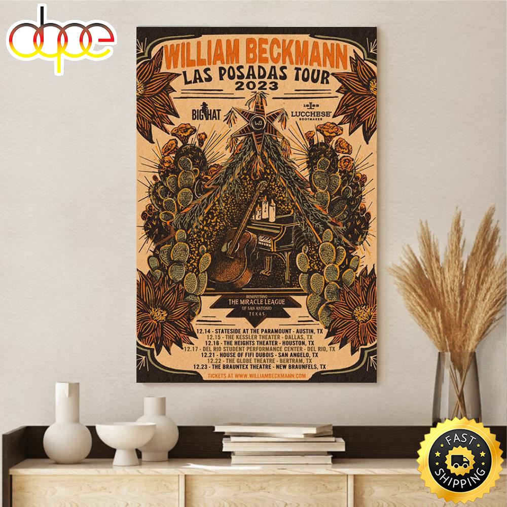 William Beckmann Live 2023 Las Posadas Tour Canvas