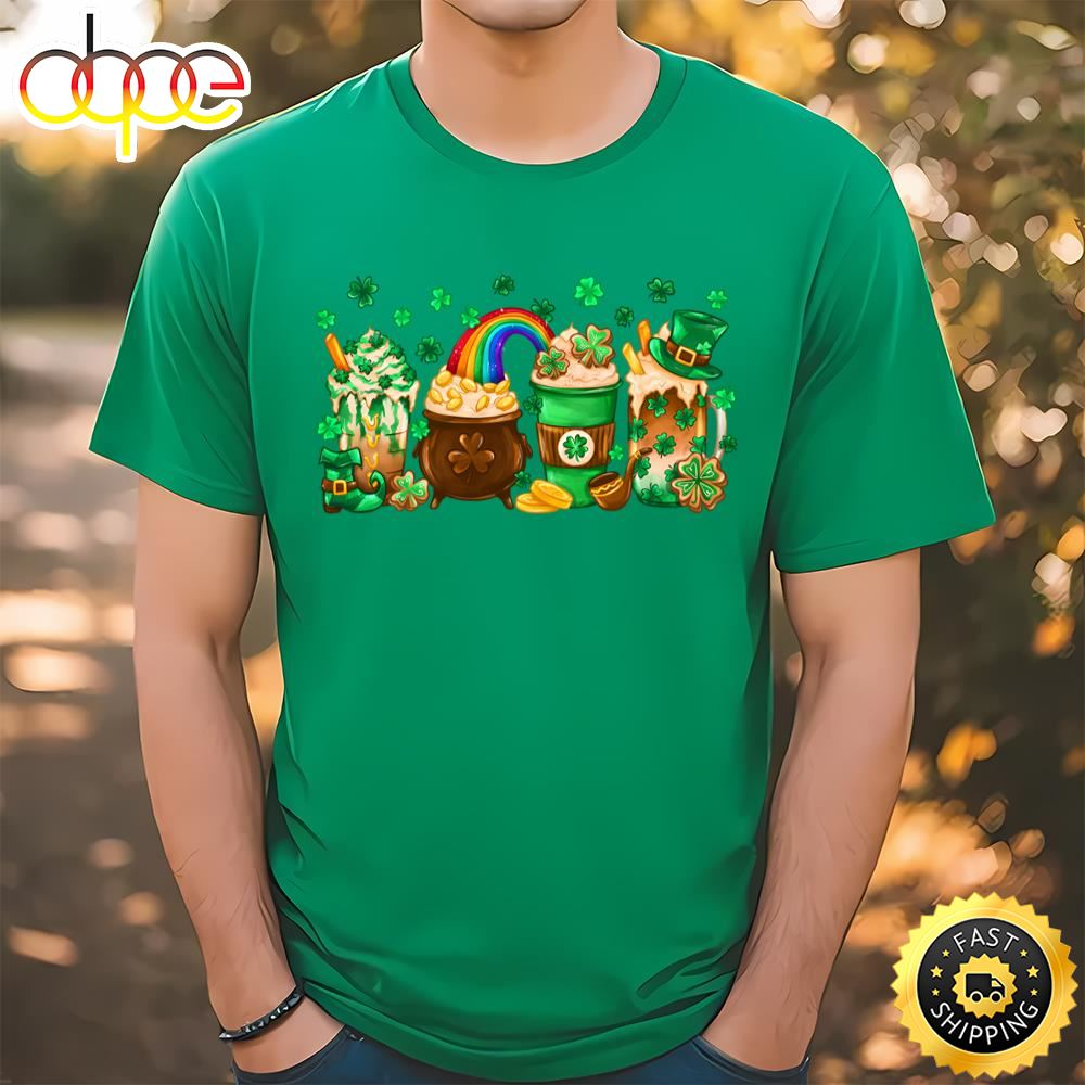 St. Patricks Day Coffee Lover T Shirt Tee