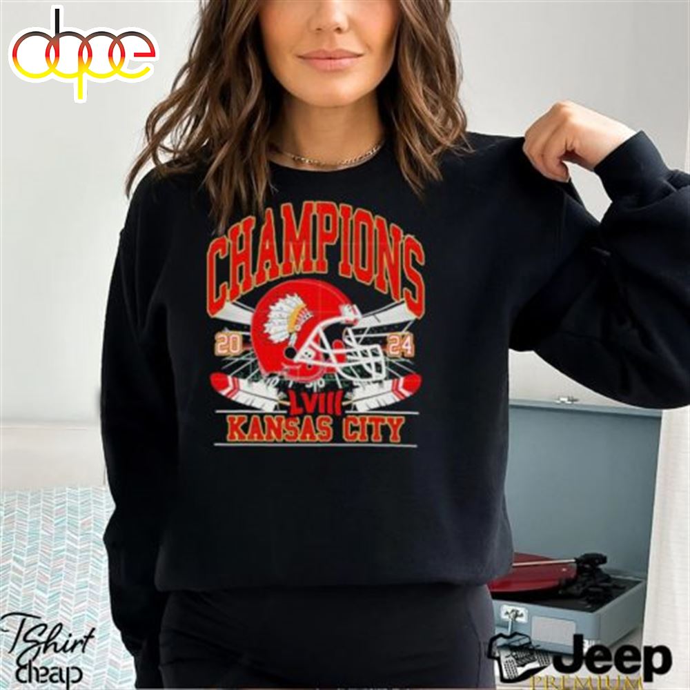 Kansas City Chiefs Super Bowl Lviii Las Vegas 2024 Helmet Shirt