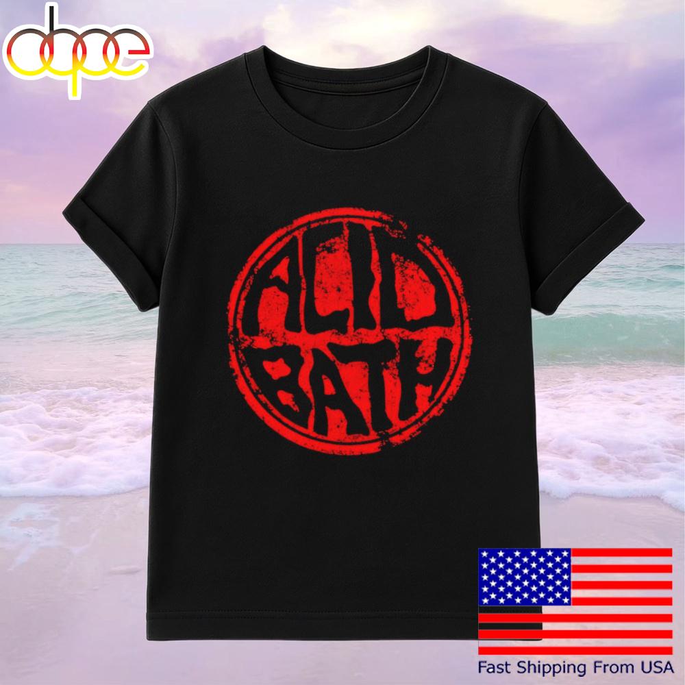 Acid Bath Worn ‘N Torn Logo Red T-Shirt