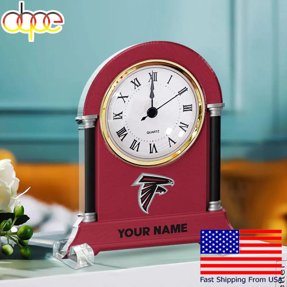 Atlanta Falcons Name Acrylic Clock Plaque, NFL Fan Gift