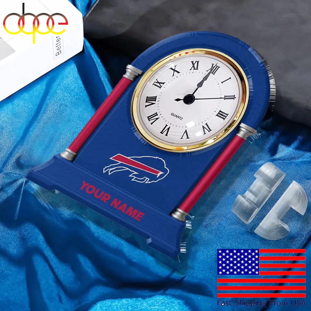 Buffalo Bills Name Acrylic Clock Plaque, NFL Fan Gift