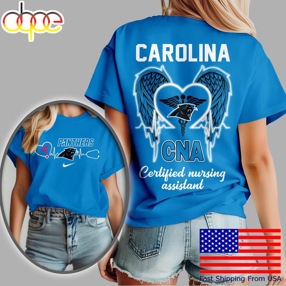 Carolina Panthers NFL Certified Nursing Assistant 3D Shirt
