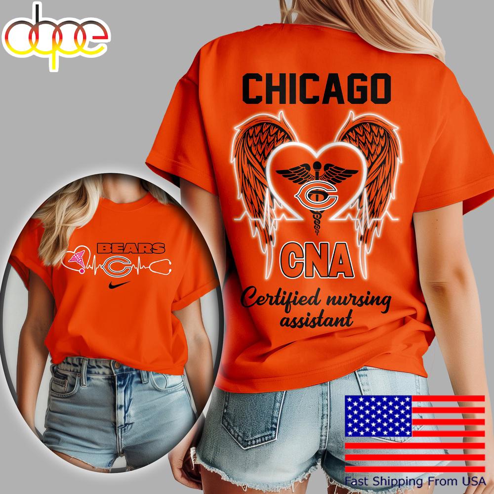 Chicago Bears NFL Certified Nursing Assistant 3D Shirt