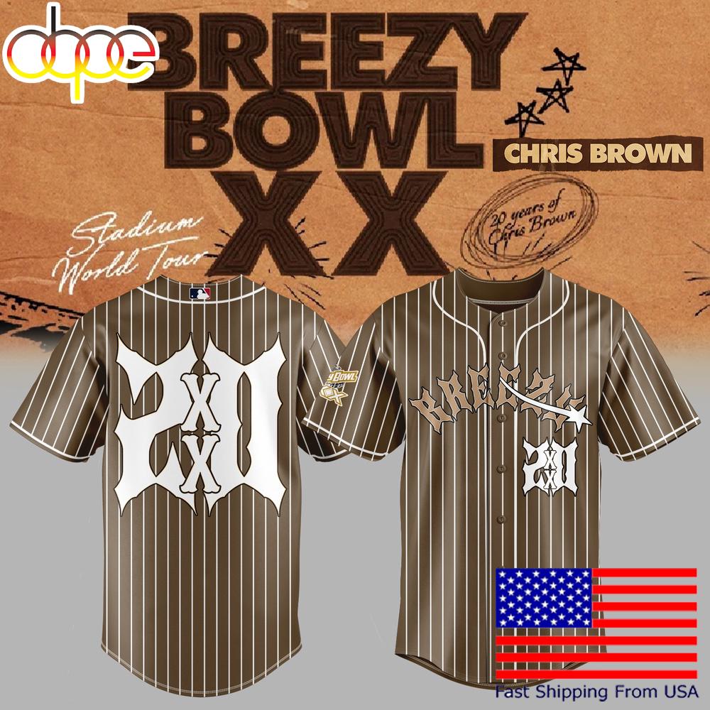 Chris Brown Breezy Bowl XX Baseball Jersey