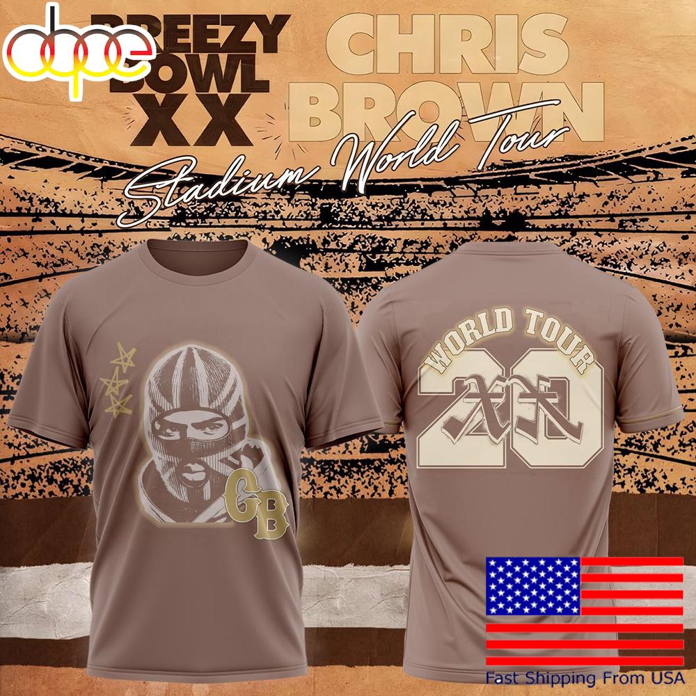 Chris Brown Breezy Bowl XX Stadium World Tour T-Shirt