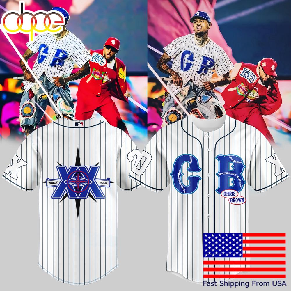 Chris Brown Breezy Bowl XX World Tour Basseball Jersey