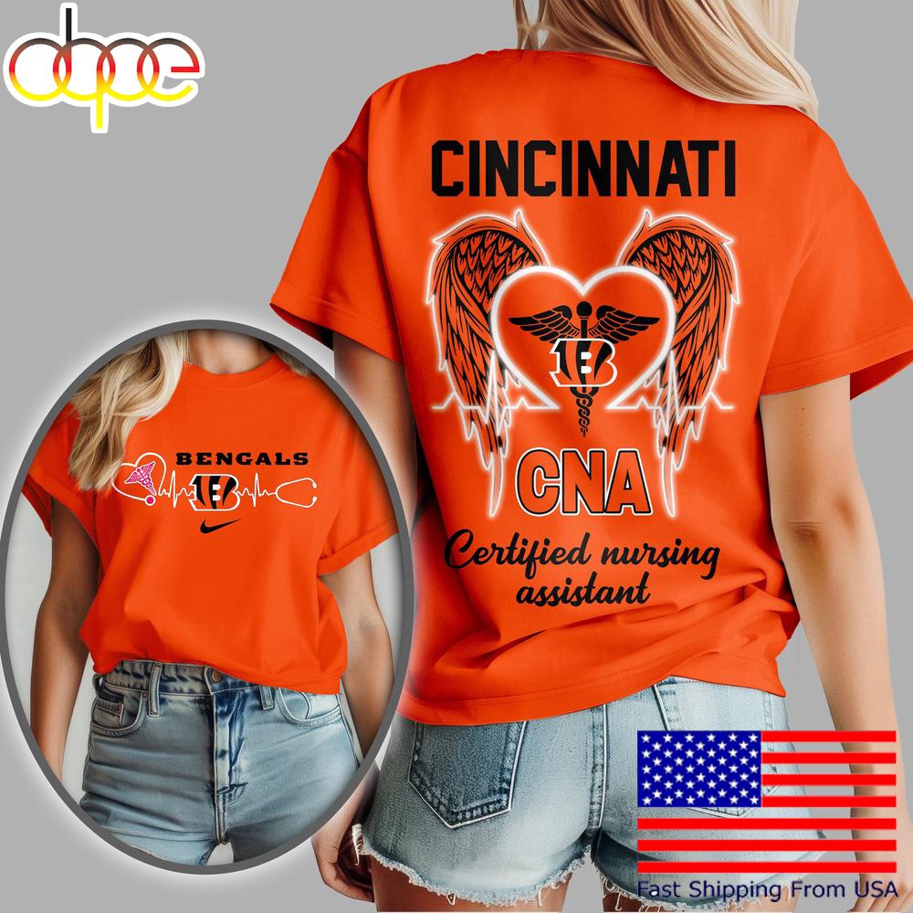 Cincinnati Bengals NFL Certified Nursing Assistant 3D Shirt