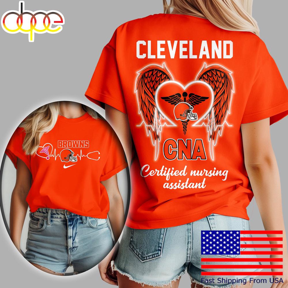 Cleveland Browns NFL Certified Nursing Assistant 3D Shirt