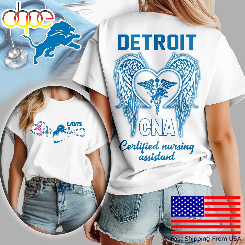 Detroit Lions NFL Certified Nursing Assistant 3D Shirt