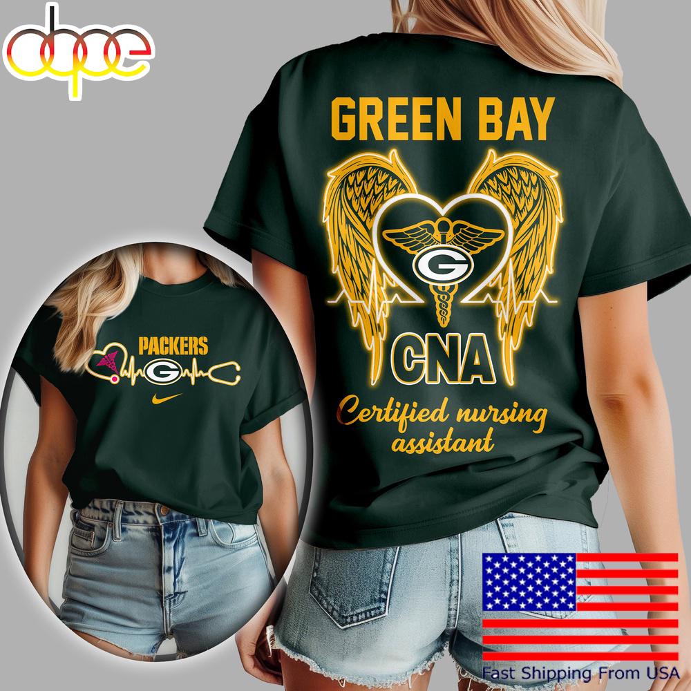 Green Bay Packers NFL Certified Nursing Assistant 3D Shirt